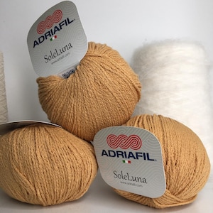 EUR 99,8/1kg SOLELUNA ADRIAFIL Natura Just Cotton crochet yarn cotton yarn amigurumi yarn knitting yarn combed cotton vegan soft summer yarn