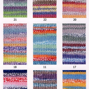 EUR 119.8/1kg KIMERA ADRIAFIL 100% cotton Vegan Batik 20 color gradient cotton variegated gradient color handknitting yarn cottonyarn image 3