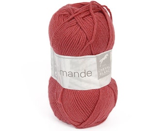 EUR 79,8/1kg AMANDE CHEVAL Blanc Baumwollgarn Strickgarn Baumwolle Kaschmir soft cotton cashmere mixed yarn 150 handkntitting cottonyarn