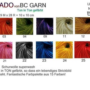 EUR 119/1kg COLORADO BC Garn Superwash 100% Schurwolle 25 Wolle Strickwolle Strickgarn Merino handknitting wool yarn hand knitting woolyarn Bild 2