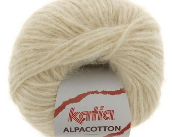 EUR 119.8/1kg ALPACOTTON KATIA Alpaca with cotton Fb.50 Alpaca wool wool knitting wool Cotton Alpaca handknitting yarn