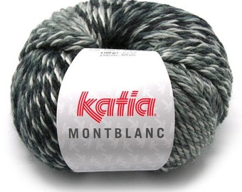 EUR 95/1kg MONTBLANC KATIA Winter Wolle Strickwolle Strickgarn Farbverlauf 75 variegated colour woolyarn Gradient wool yarn handknitting