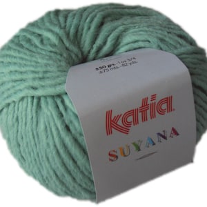 EUR 119/1kg SUYANA KATIA Soft wool with alpaca Alpaca alpaca wool alpaca mixed woolyarn color shade 16 Mint alpacawool yarn alpacayarn