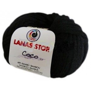 EUR 79,8/1kg COCO LANAS Stop Bambus u. Baumwolle Fb.100 Strickgarn Wolle Handstrickgarn bamboo cotton mixed handkntting yarn Bild 1