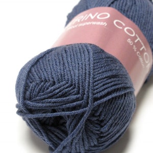 EUR 110/1kg MERINO COTTON Extra Soft Superwash Wool 163 Merino Wool Knitting Yarn Knitting Wool woolyarn wool cotton mixed handknitting yarn