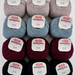 EUR 139,8/kg ANDE ADRIAFIL Alpaca Merinowol Breiwol Breigaren Merinowol Alpacawol Alpacagaren Merinogaren Brei-Alpacawolgaren