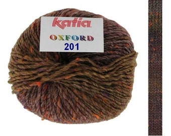 EUR 110/1kg OXFORD KATIA Schurwolle Tweed Farbverlauf 201 Strickwolle Wolle Strickgarn woolyarn gradient wool yarn Tweedgarn