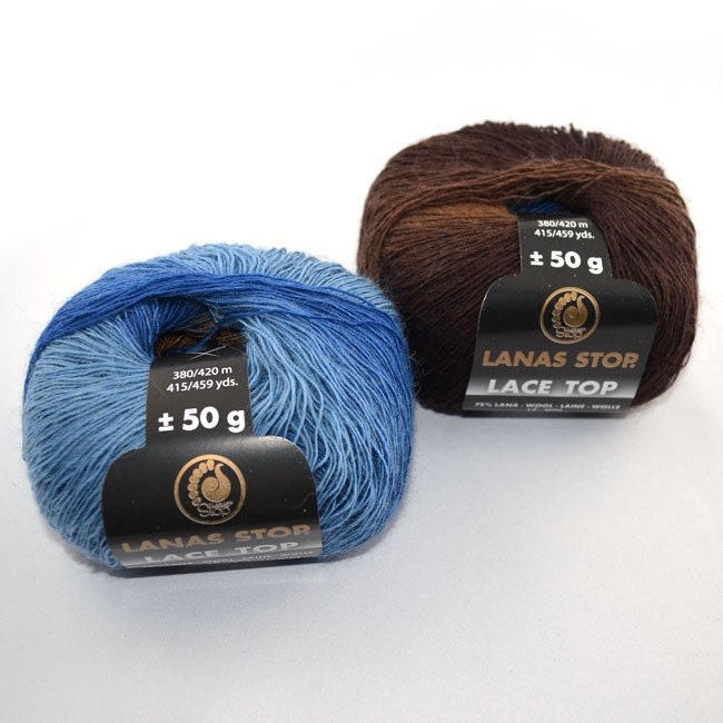 EUR 119/1kg LACE TOP Lanas Stop lace yarn lace wool knitting wool color gradient 210 variegated gradient laceyarn handknitting wool yarn