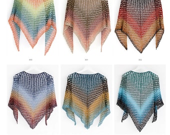 EUR 106,3/1kg BELVEDERE KATIA Glanz Garn Farbverlauf Degrade Gradient Lurexfaden Lacetücher Lace Dreieckstuch Sommergarn Wolle shawl yarn