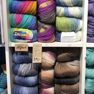 EUR 99,5/1kg INCAWOOL HJERTEGARN Hochland Wolle Peru Farbverlauf variegated col.1166 Strickwolle Strickgarn gradient color highland woolyarn Bild 3