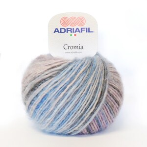EUR 115/1kg CROMIA ADRIAFIL Farbverlauf 18 brushed merino wool merino variegated color Gradient brushed wool fluffy yarn knitting wool