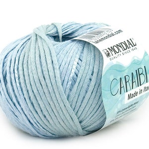 EUR 90/1kg CARAIBI MONDIAL Cotton Viscose Degrade 837 handknitting cotton viscose mix Vegan yarn knitting yarn cotton yarn cottonyarn