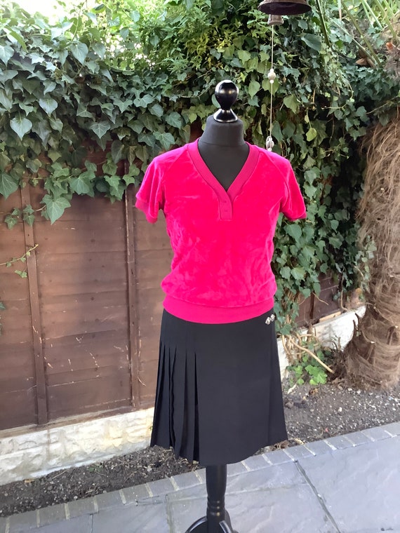Bright pink short sleeve top - image 1