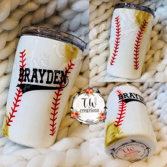 Baseball Tumbler Custom Baseball Kid Cup Coach Dirty Cup Etsy