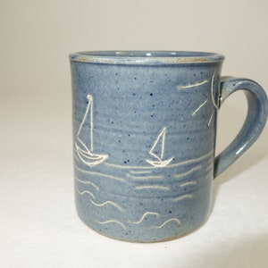 Sailing ship cup, hand-made