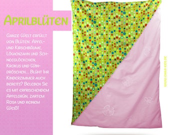 April flower embroidered children's bedding