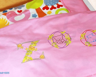 Children's bed linen " ZOO" 100 x 135 cm