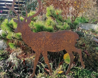 Decorazione Da Giardino A Forma Di Stella In Metallo Arrugginito Bornhöft - 78 Cm, Per Balcone, Terrazza, Natale