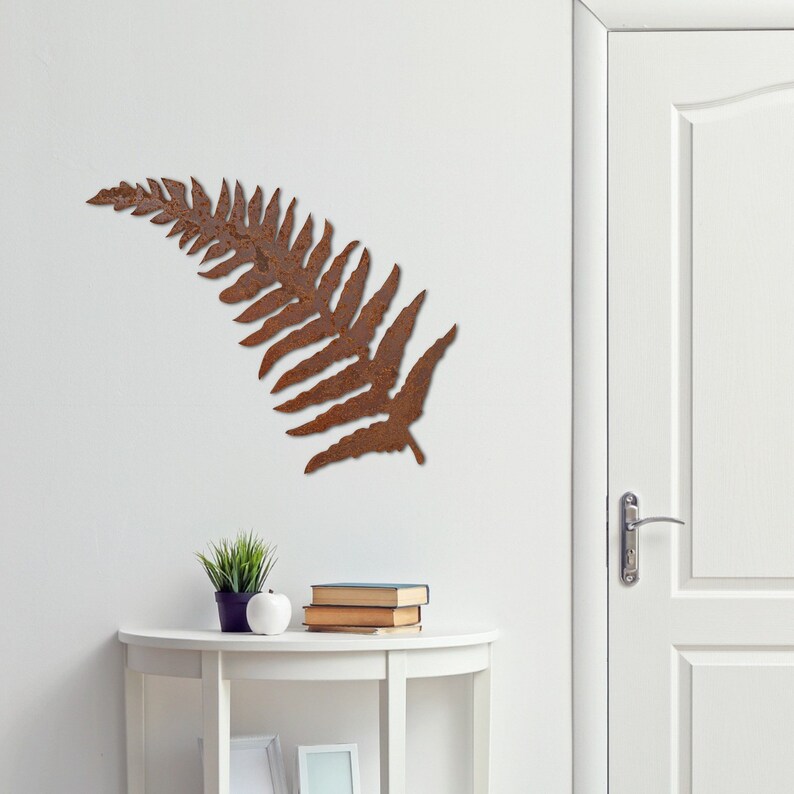 Metal fern wall art fern leaf wall art frond wall decor Etsy