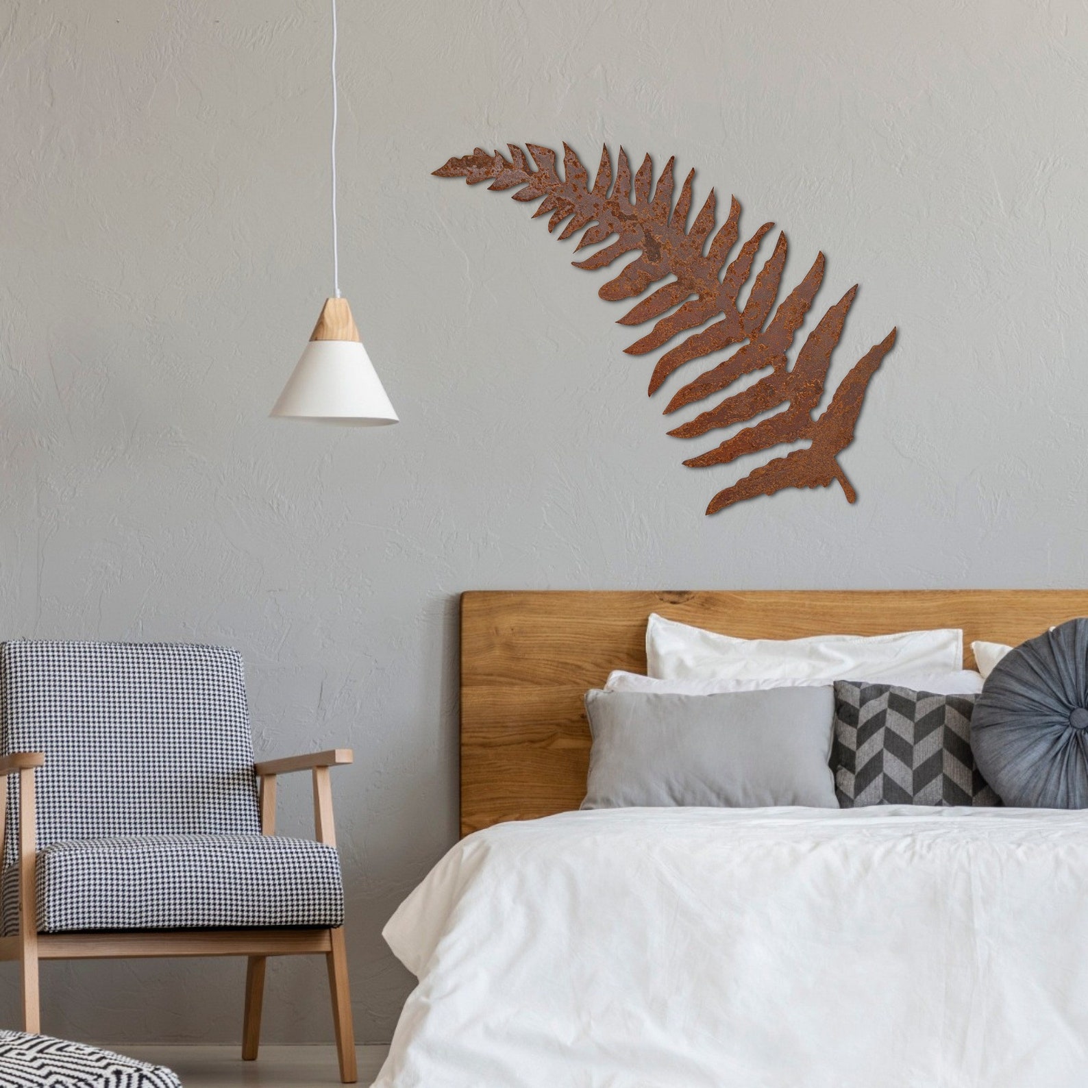 Metal fern wall art fern leaf wall art frond wall decor Etsy