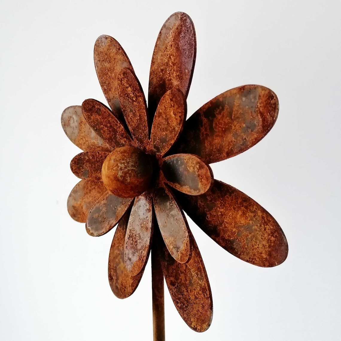 Metall Blume Garten Pfahl Metall Blume Garten Kunst rostige Etsy