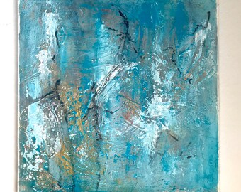 Moderne Marmorfarbe Strukturiert Abstrakte Acrylmalerei