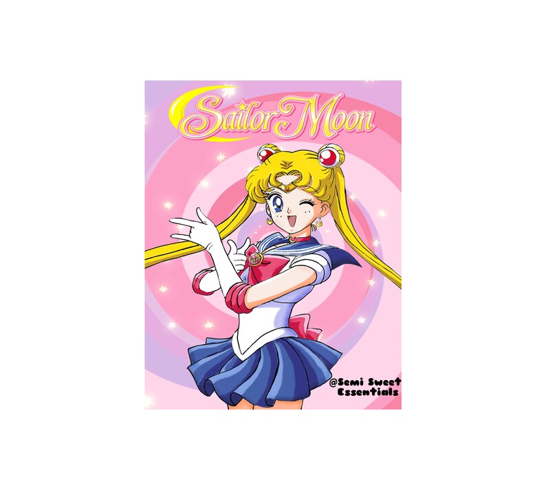 Sailor Moon Poster Printable Printable-prints-anime-sailor | Etsy