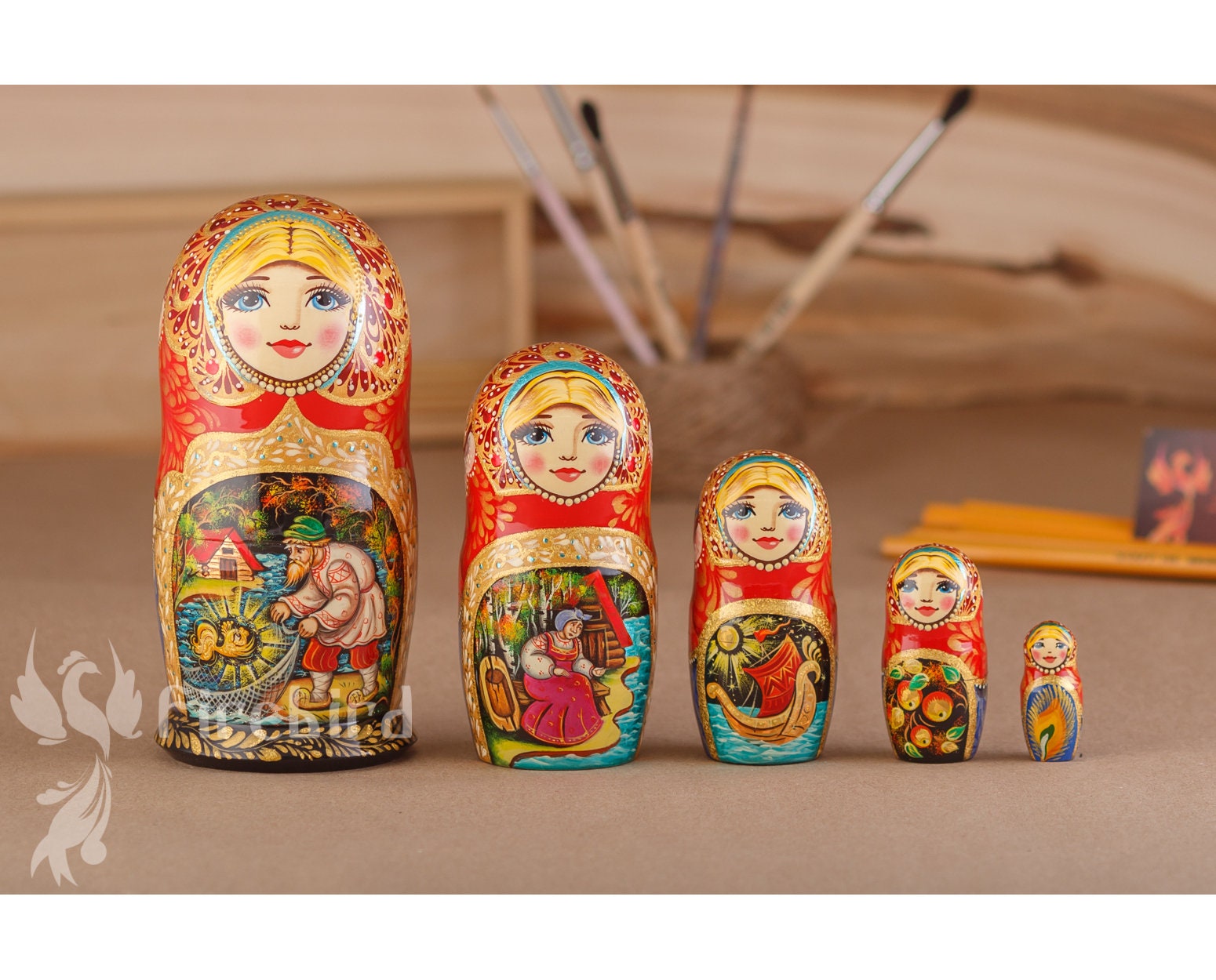 50 piece russian nesting dolls