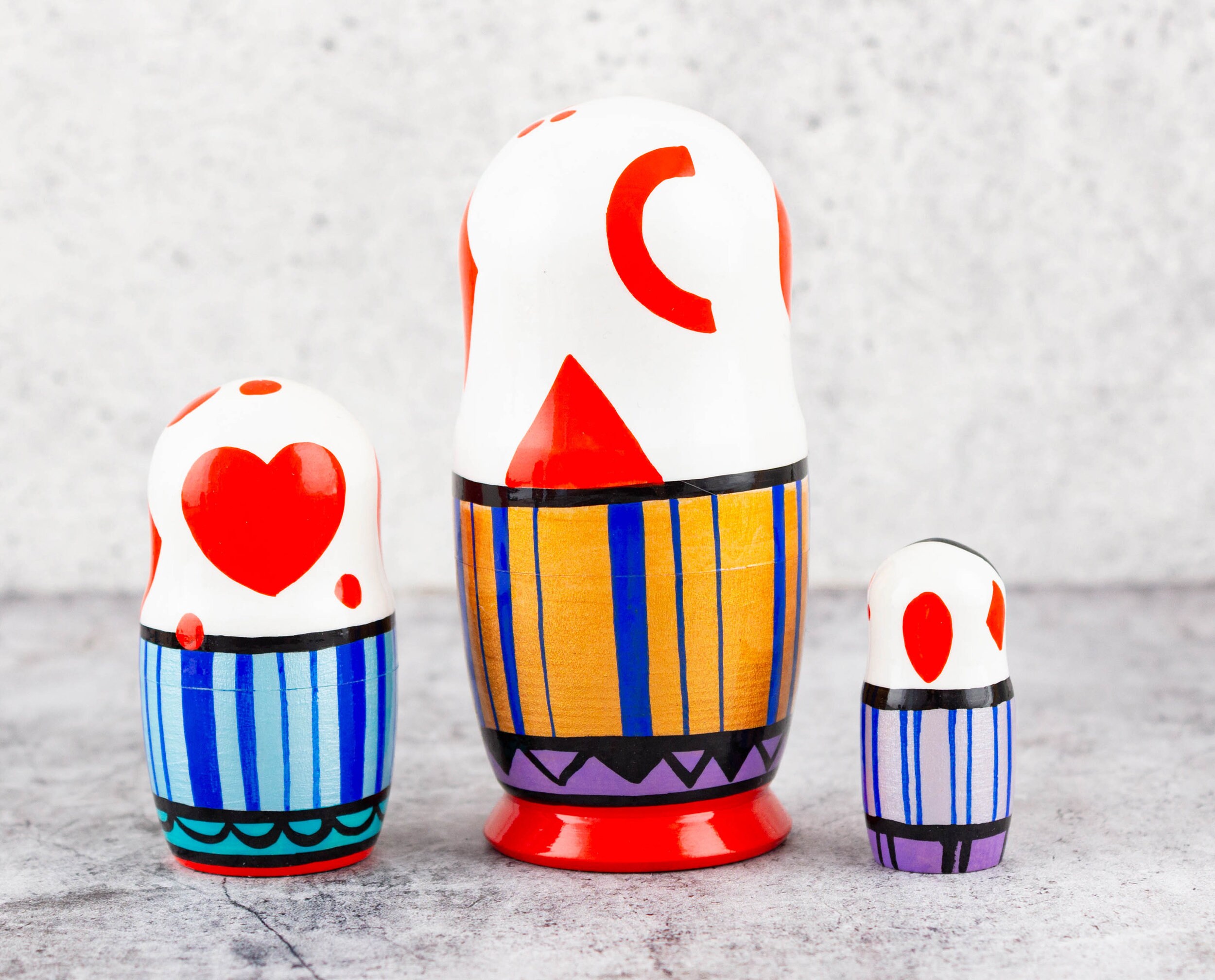 Nesting dolls for kids Matryoshka dolls Wooden stacking toy Etsy