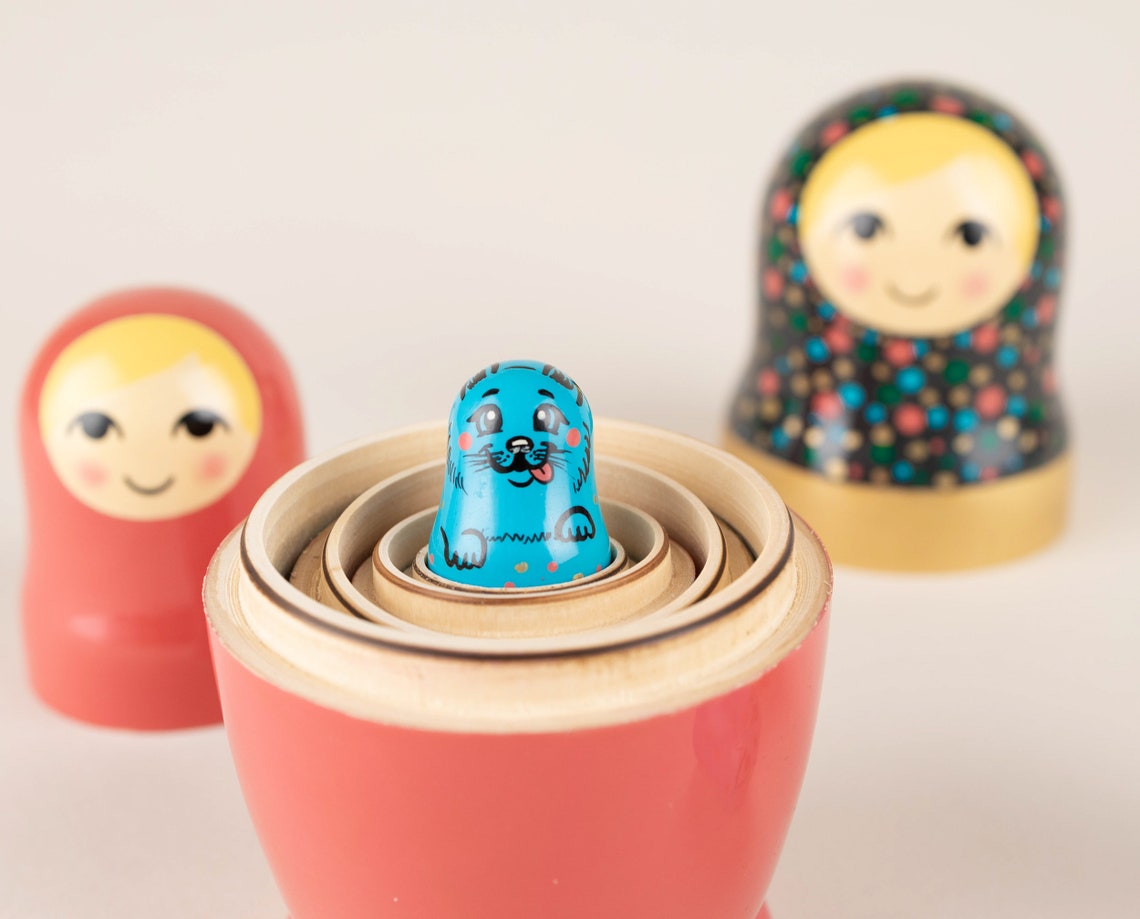 Custom nesting dolls Personalized nesting dolls Babushka Etsy