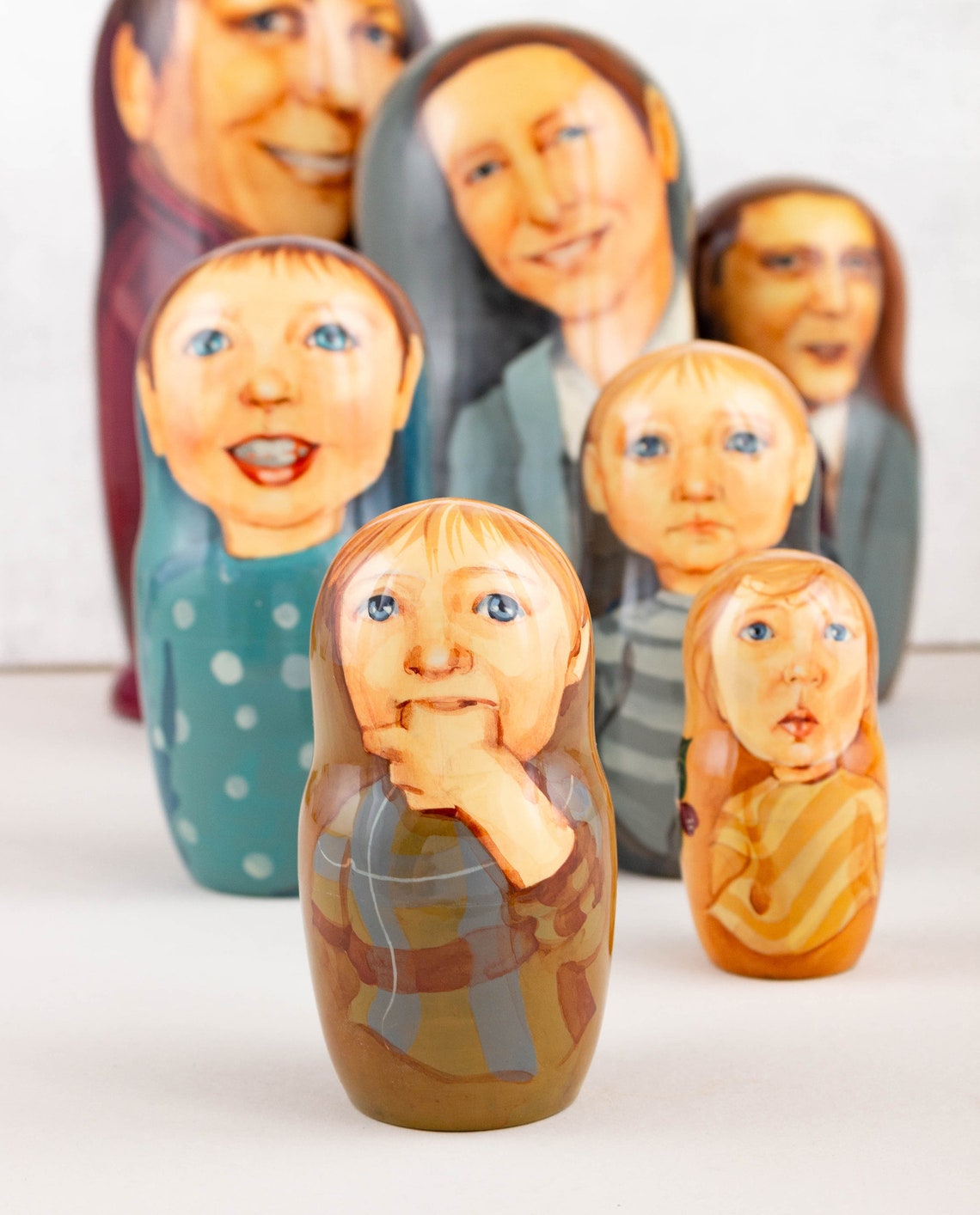Custom nesting dolls Russian dolls Custom matryoshka Stacking Etsy