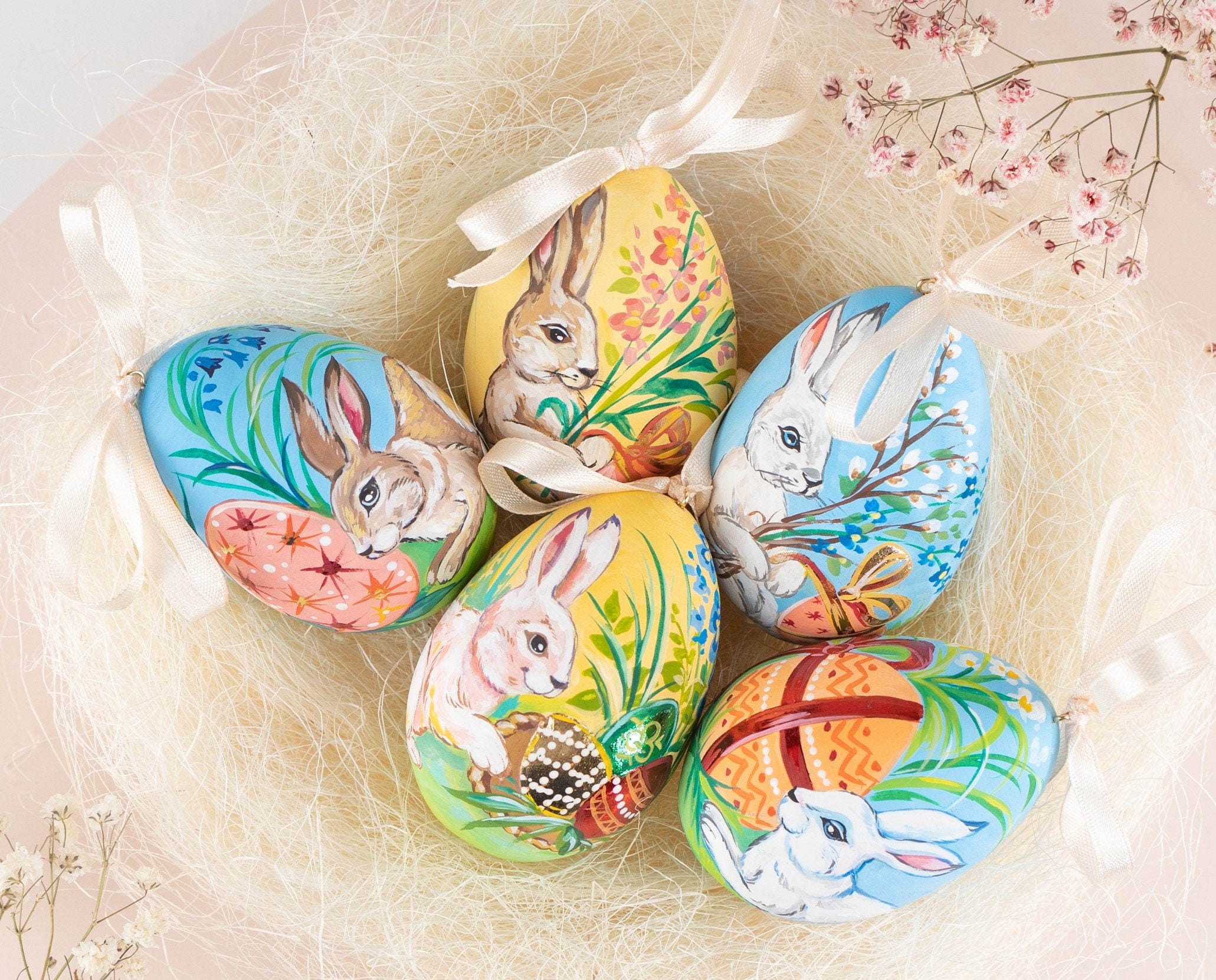 Easter egg Custom wooden egg Easter decoration Ostereier Hand Etsy