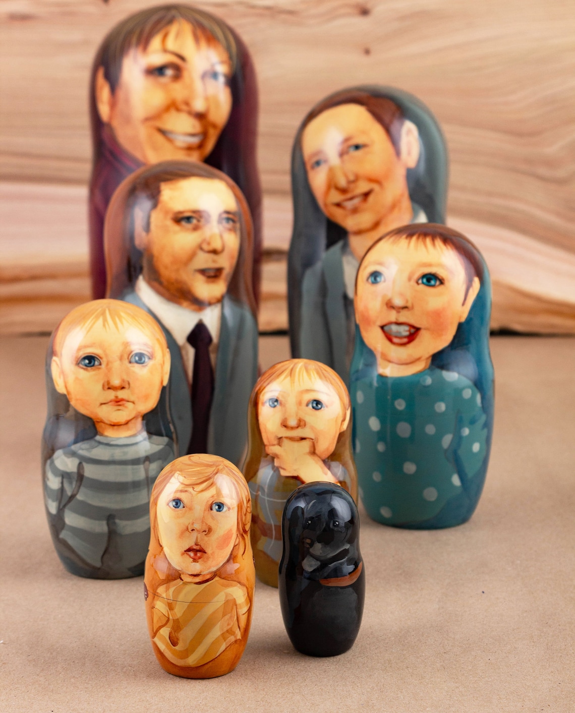 Custom nesting dolls Russian dolls Custom matryoshka Stacking Etsy
