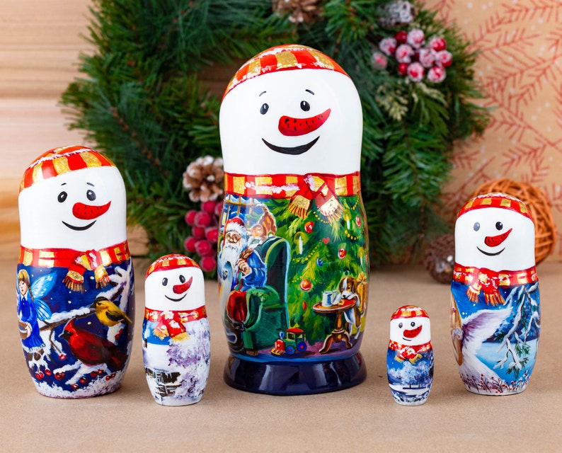 nesting snowman dolls