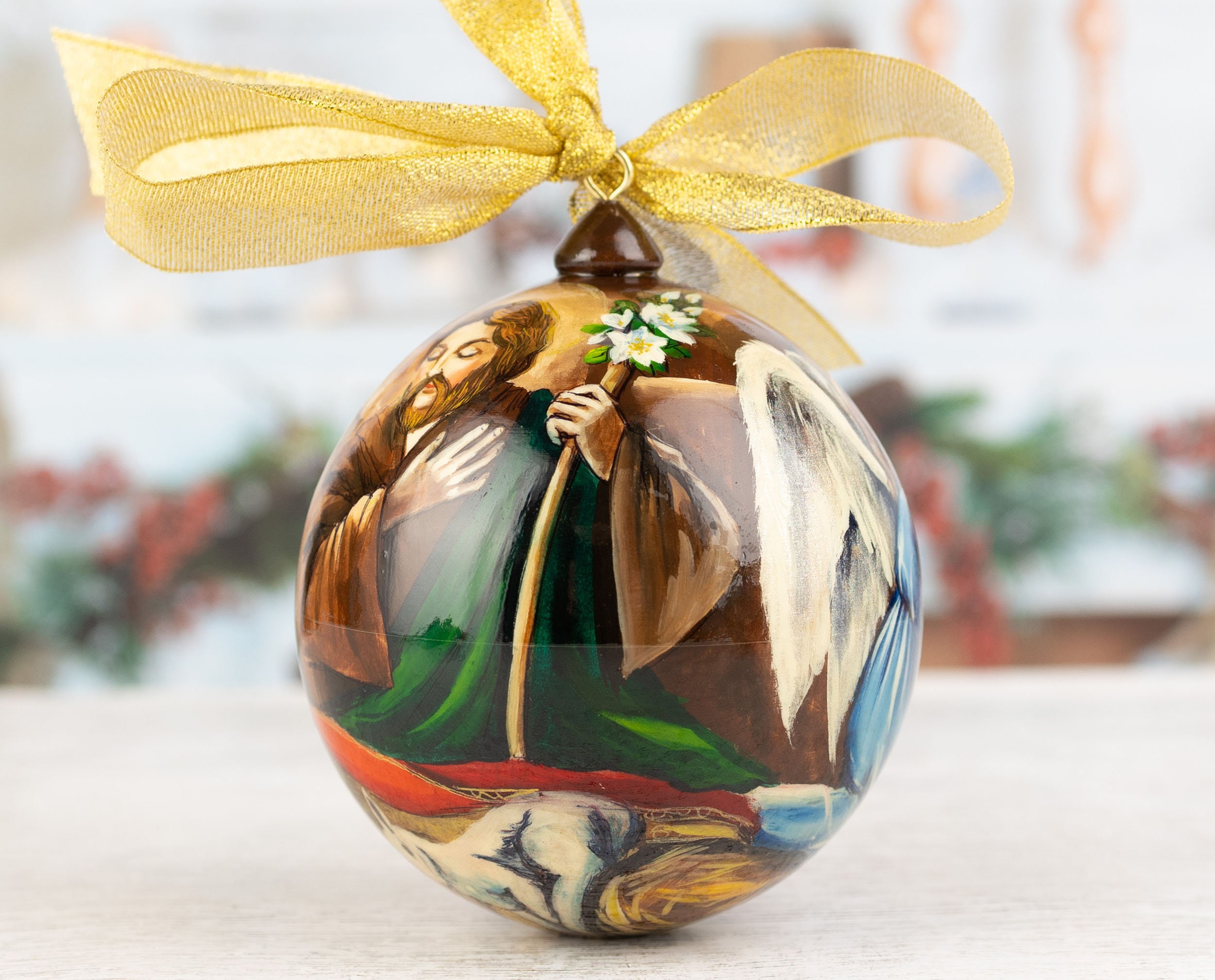 Nativity scene ornaments Christmas balls Christmas tree Etsy