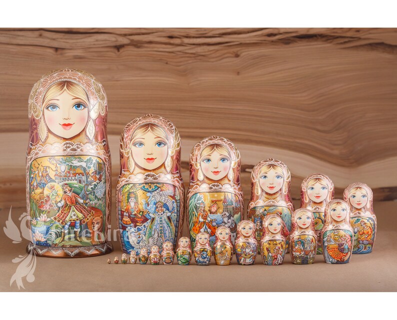 Matryoshka Russian nesting dolls 