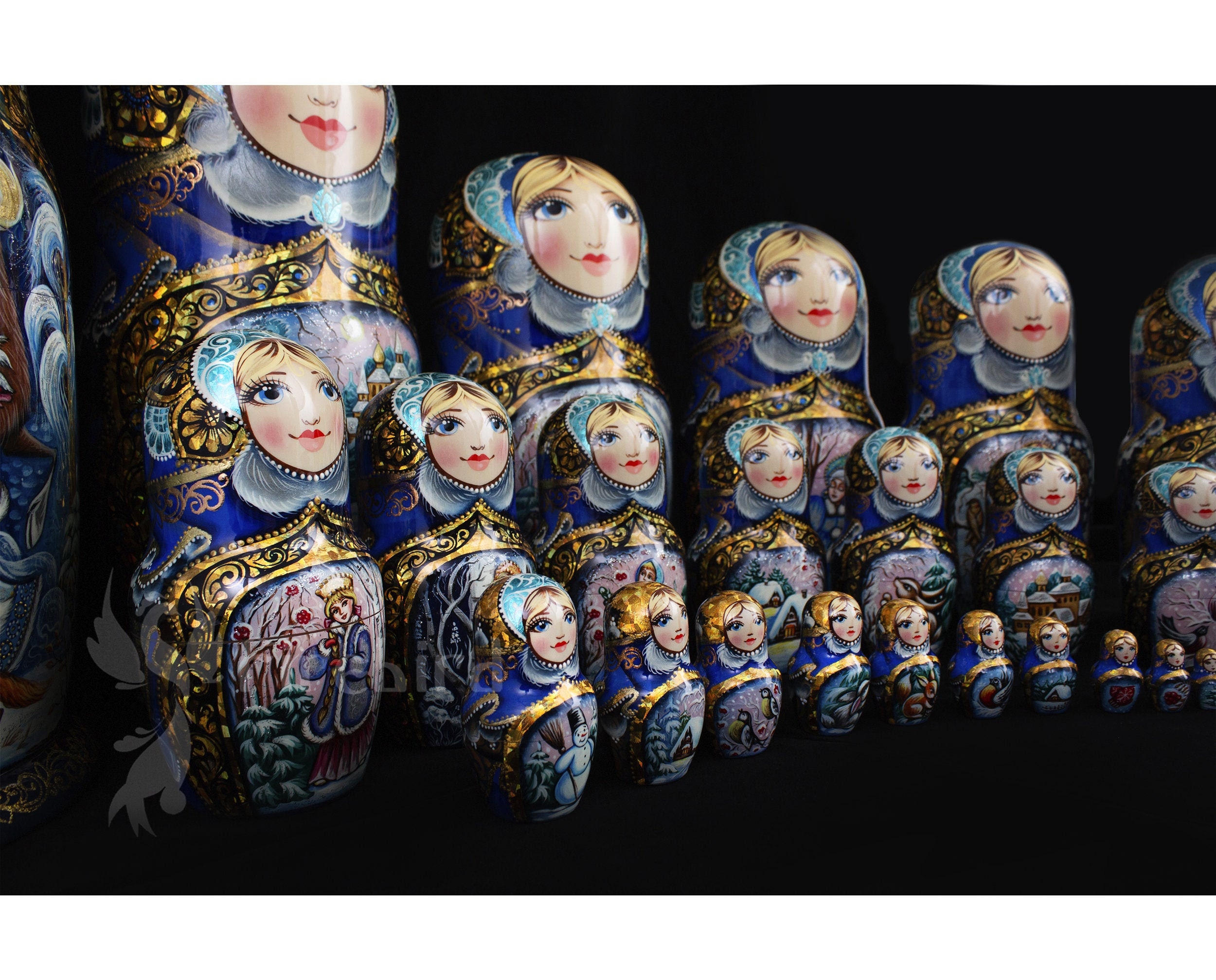 30 pieces big nesting dolls Custom nesting dolls Russian doll Etsy