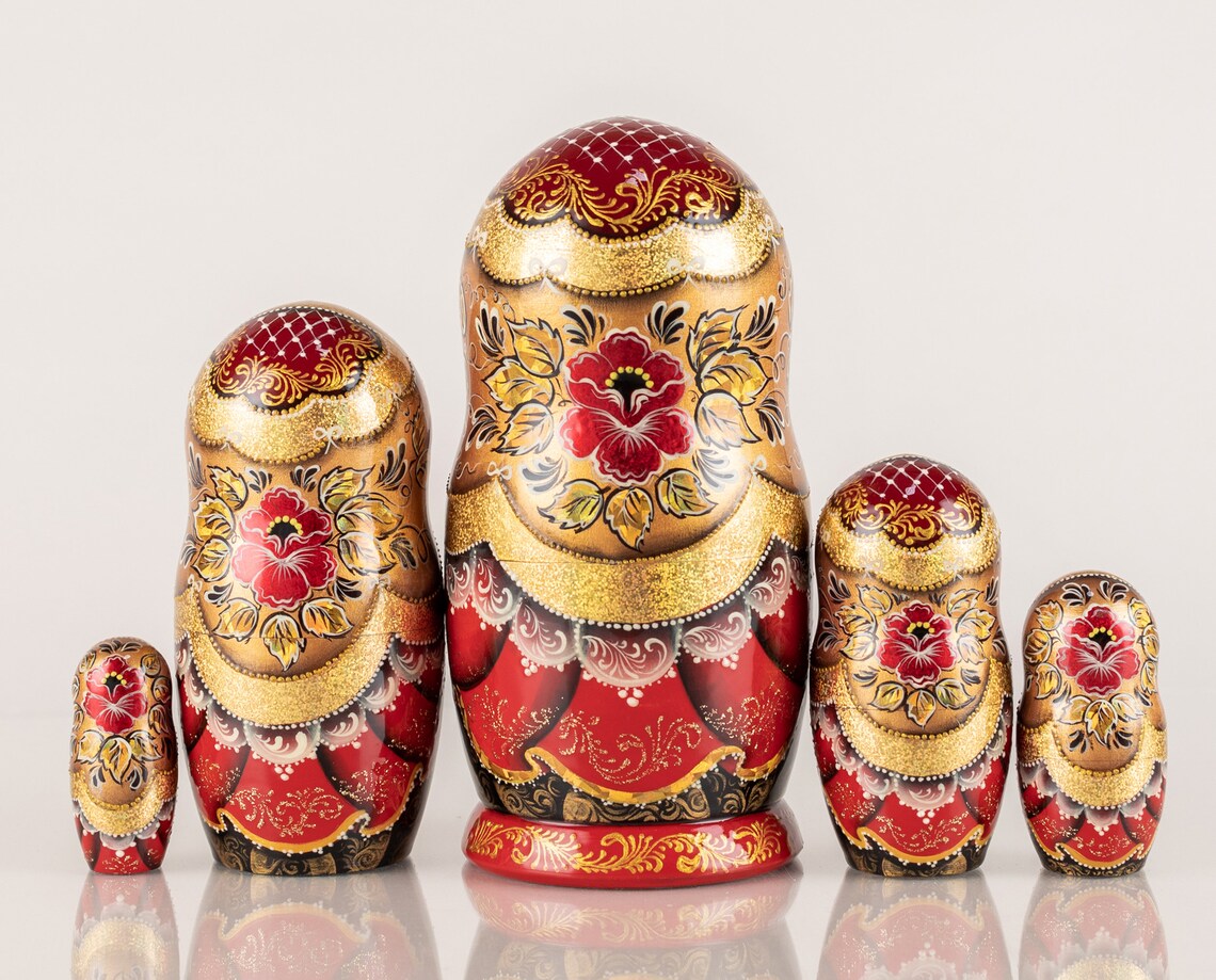 Nesting dolls Matryoshka dolls Firebird Russian fairy tale Etsy