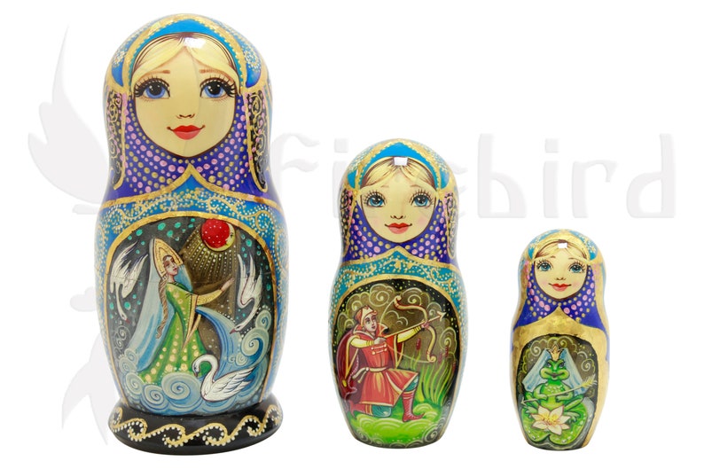 beauty and the beast nesting dolls