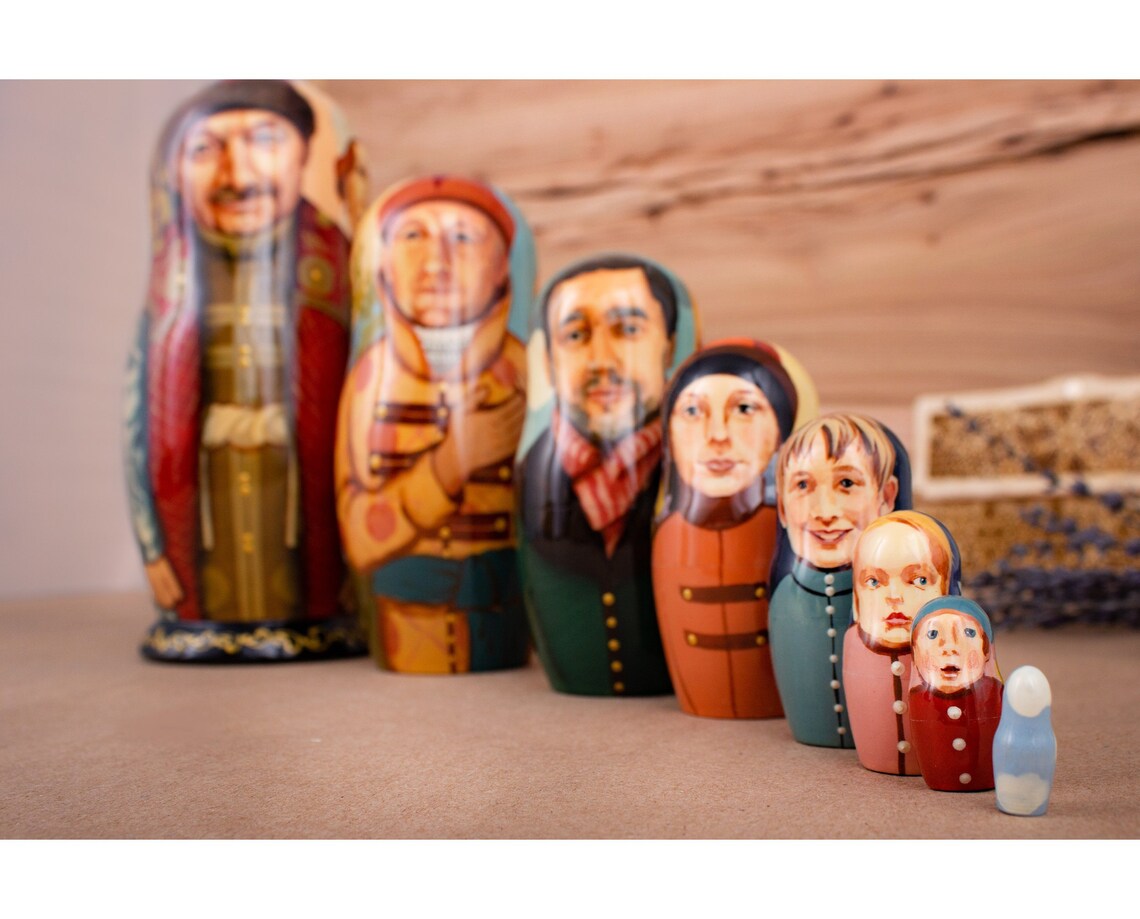 Russian nesting dolls Men matryoshka Custom nesting dolls Etsy