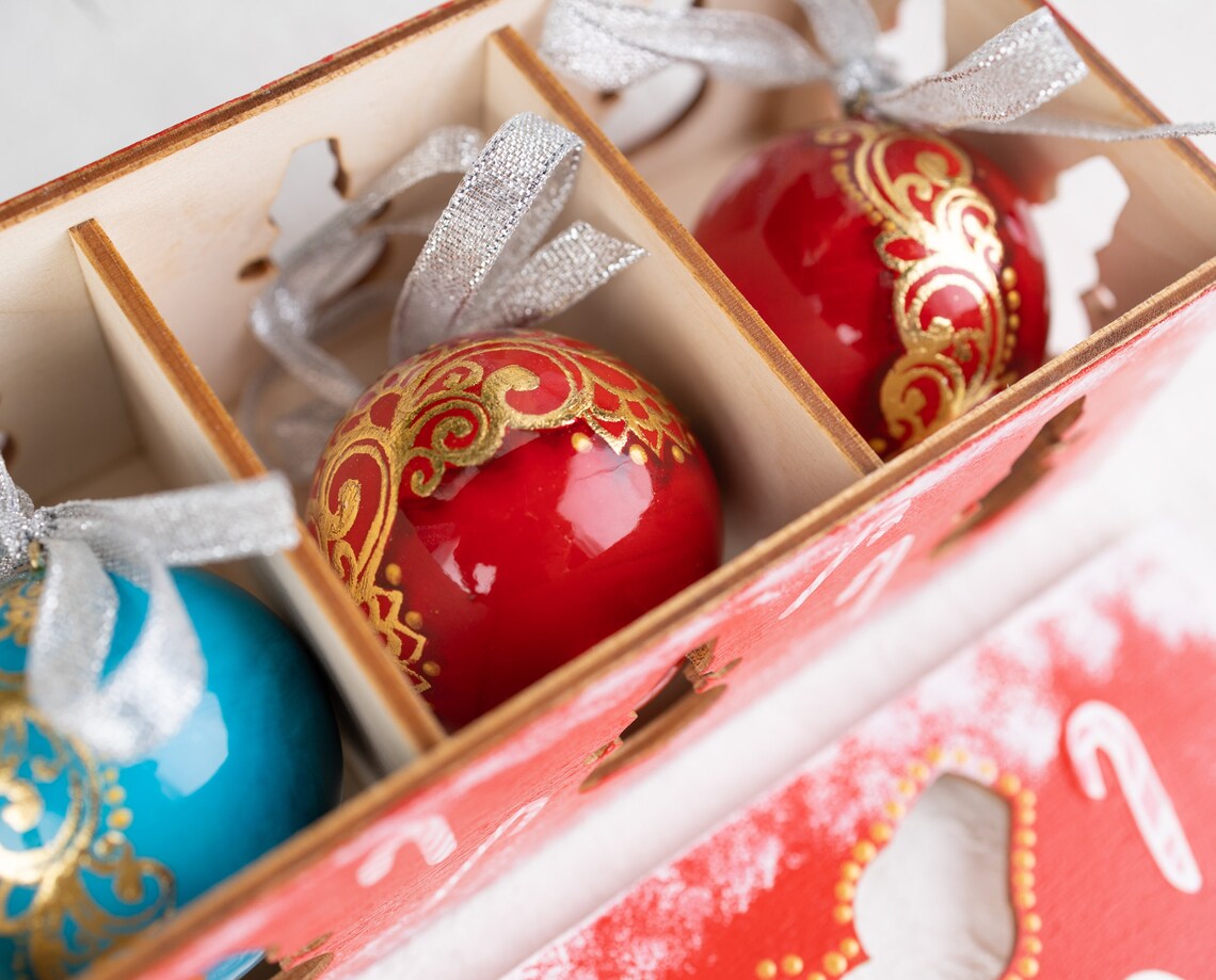 Ornements de Noël Décor de Noël Ensemble de 5 ornements de  Etsy