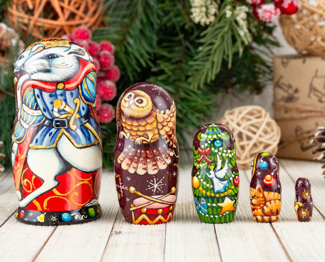 Russian nesting dolls christmas Nutcracker christmas Etsy
