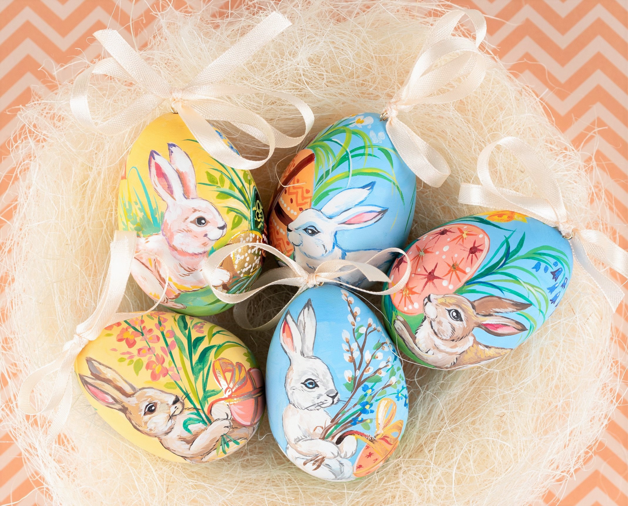 Easter egg Custom wooden egg Easter decoration Ostereier Hand Etsy