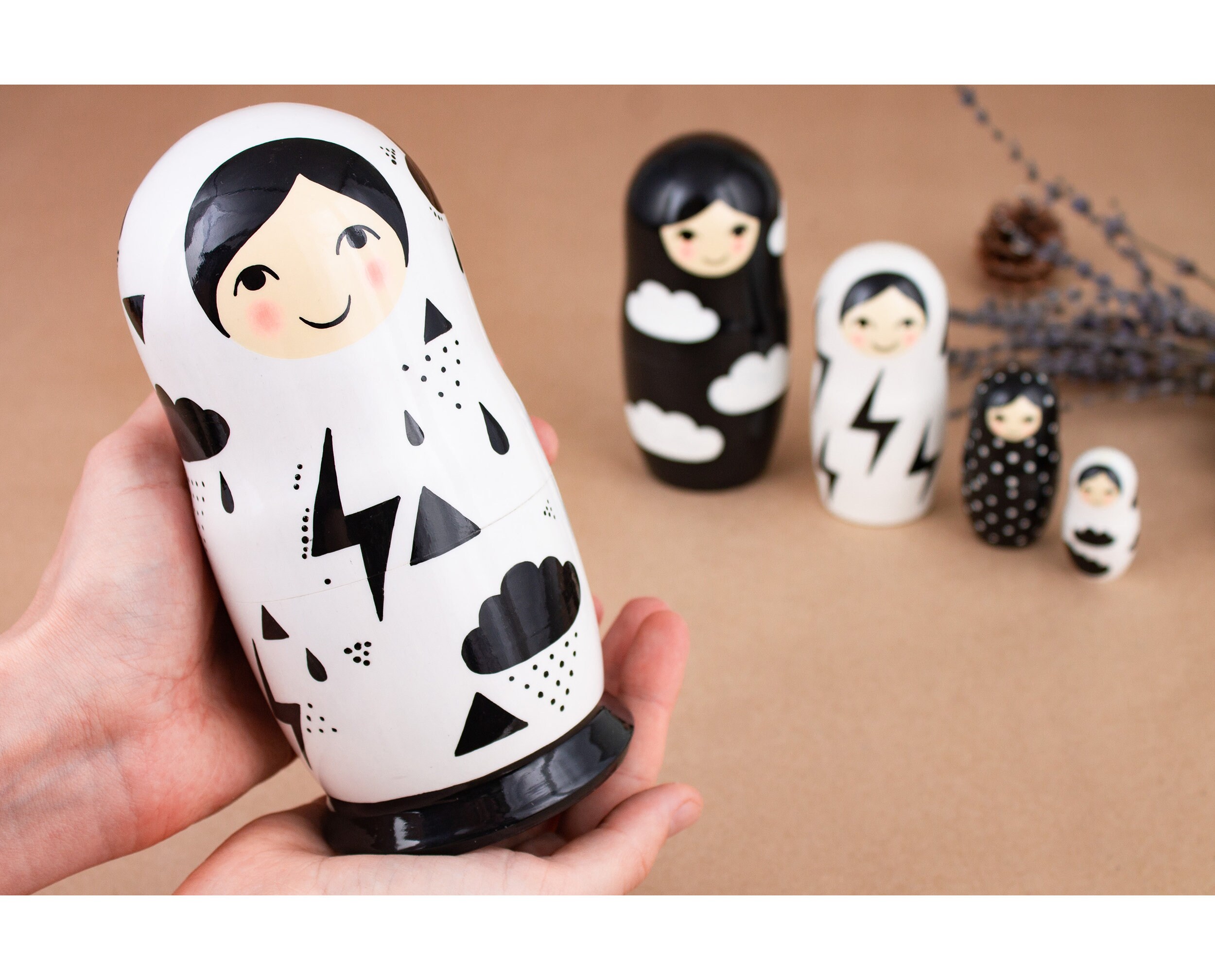 50 piece russian nesting dolls