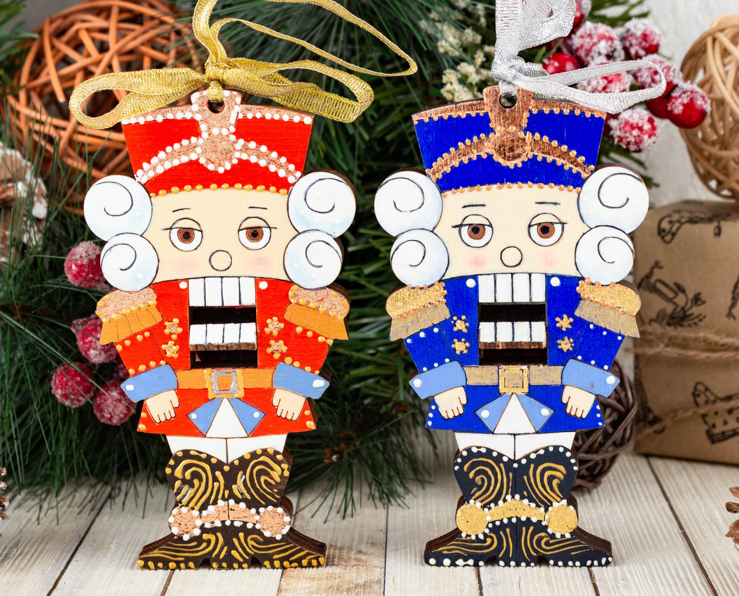 Christmas ornaments Nutcracker 511'' 13cm Etsy