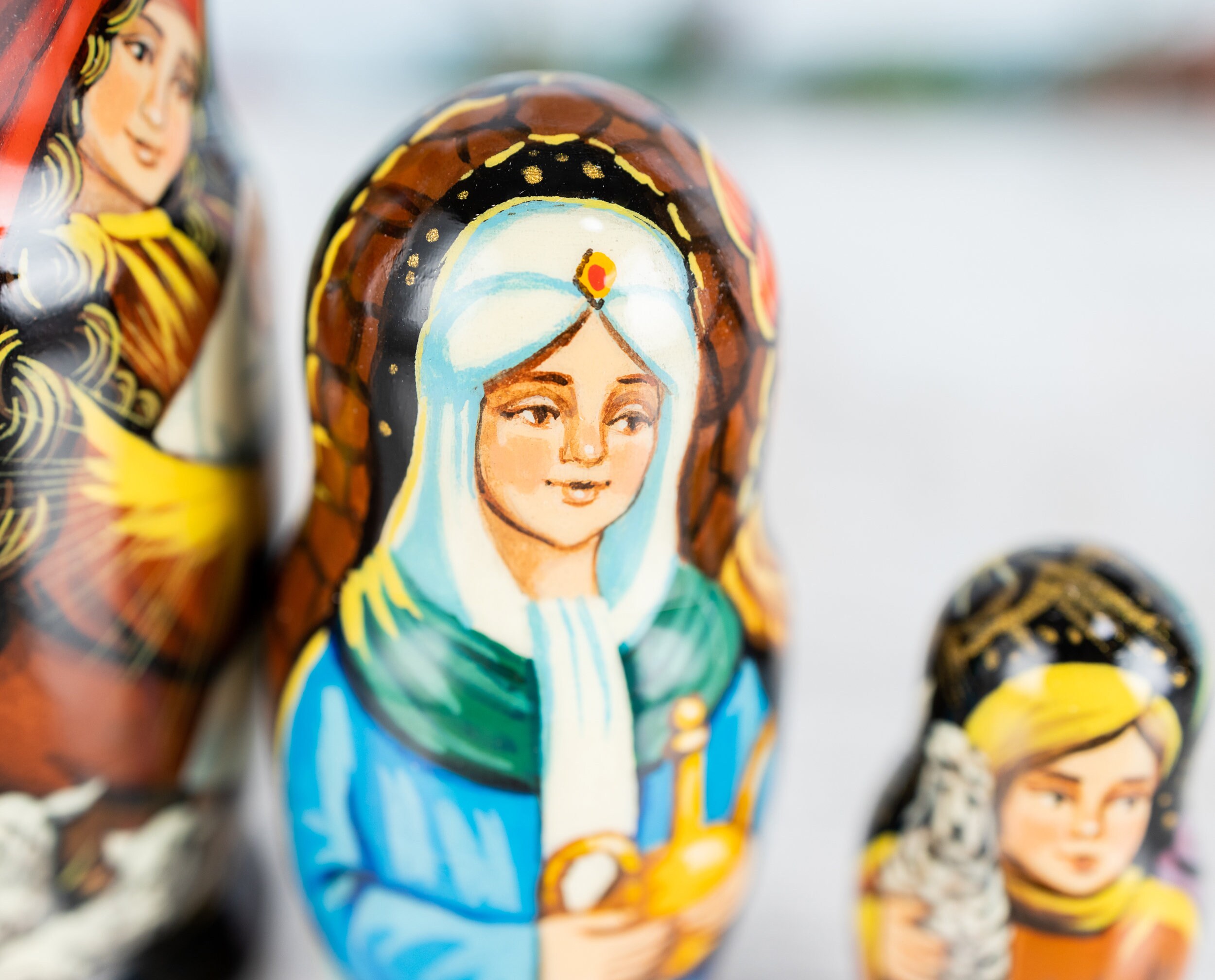 Nativity Scene Nesting Dolls Nativity Set Nativity Nesting Etsy