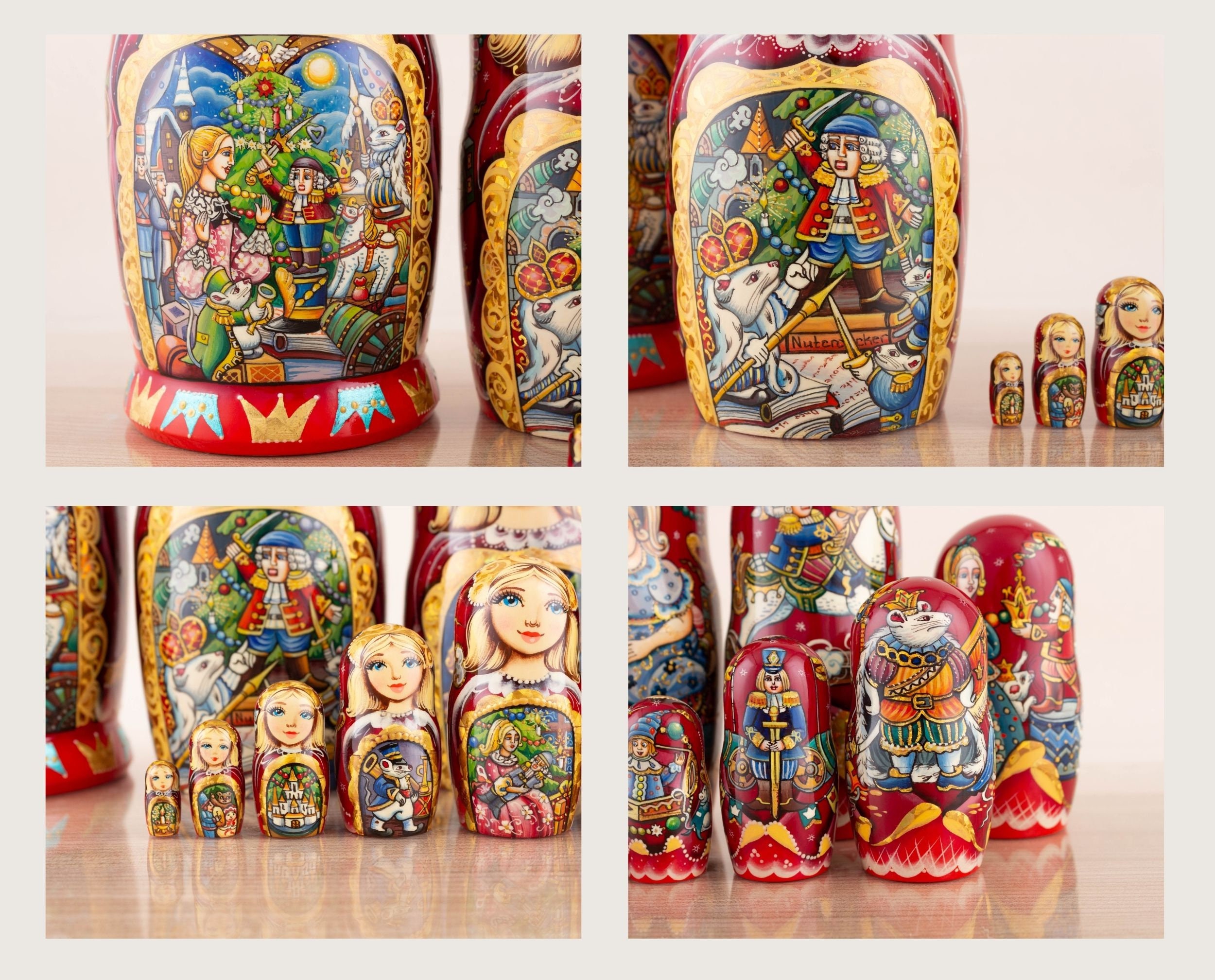 Nutcracker Nesting Doll Russian Nesting Dolls Matryoshka Etsy