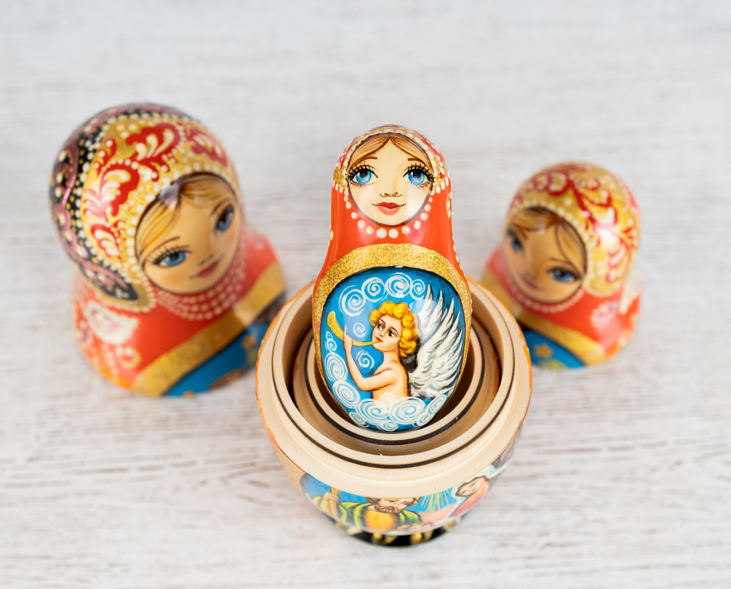 BIOBA Matroschka Puppen Aus Silikon - Montessori Spielzeug Für Kinder Ab 3 Jahre