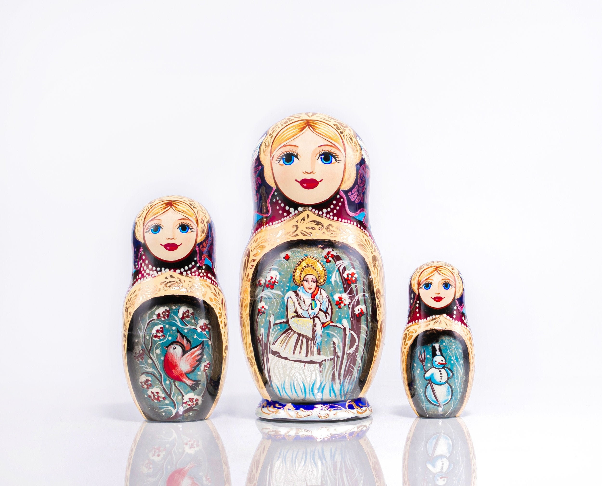 Navigational Matryoshka russian nesting doll 5 pcs Navigational Matryoshka russian nesting doll 5 pcs