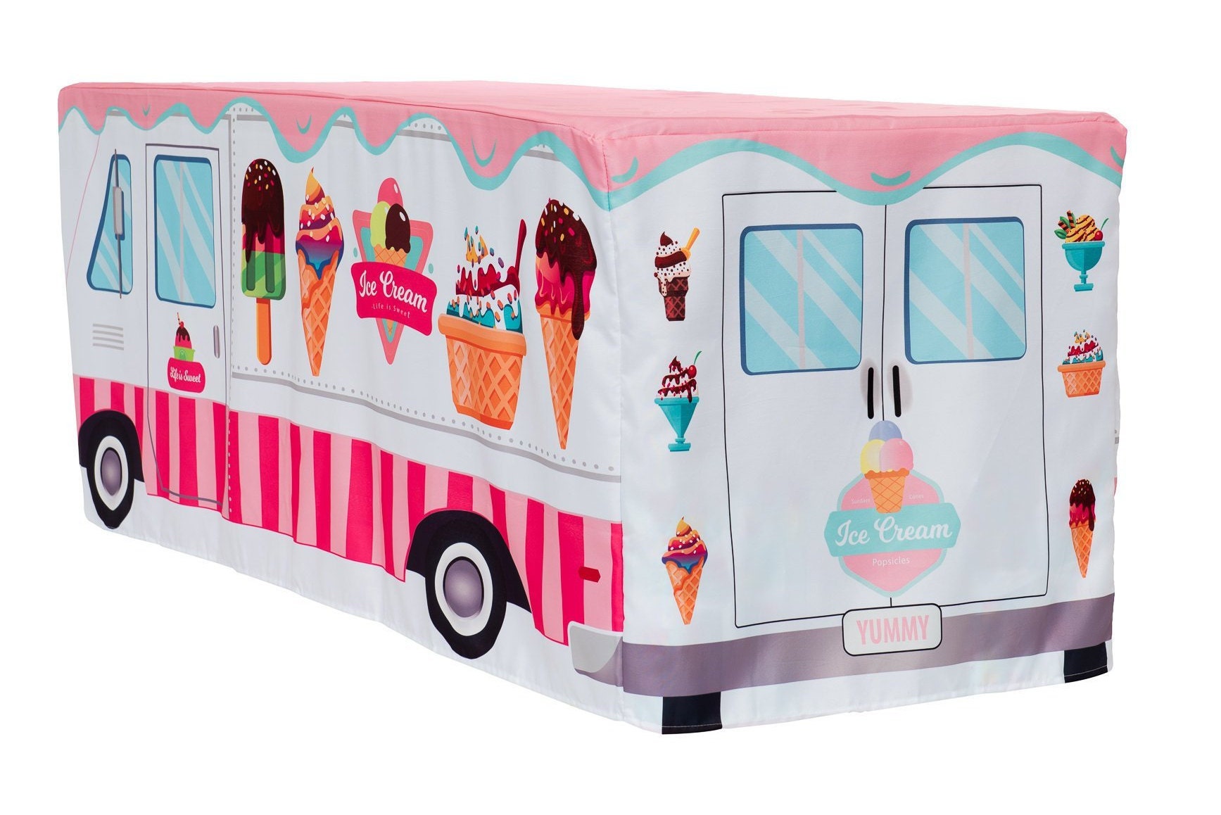 Tentables Pink Ice Cream Truck Play Tent and Table Cloth Etsy